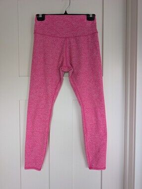 ALO Yoga Vibrant Pink Heathered Leggings 7/8 Length